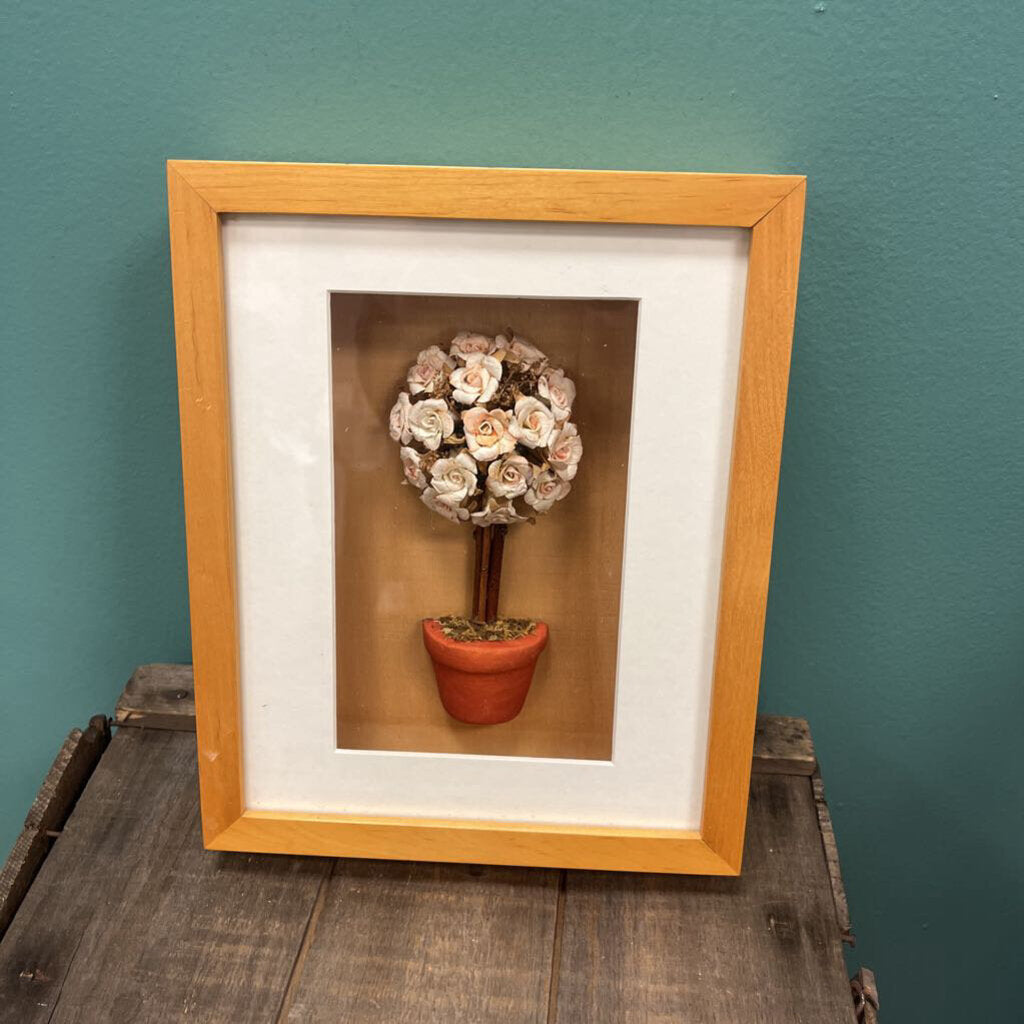 Topiary Shadow Box Art