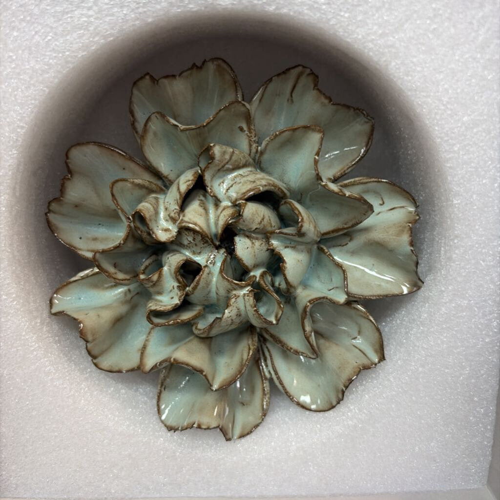 Chive Boho Ceramic Flowers Modern Wall Art Faux Floral Decor