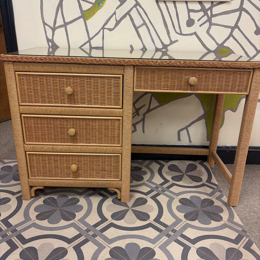 Henry Link Wicker Writing Desk