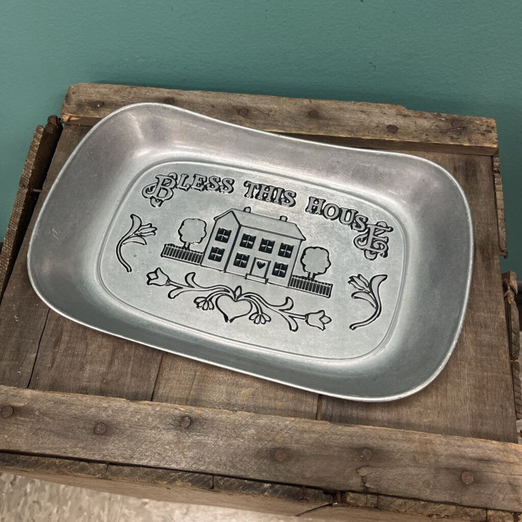 Wilton Armetale "Bless This House" Plate