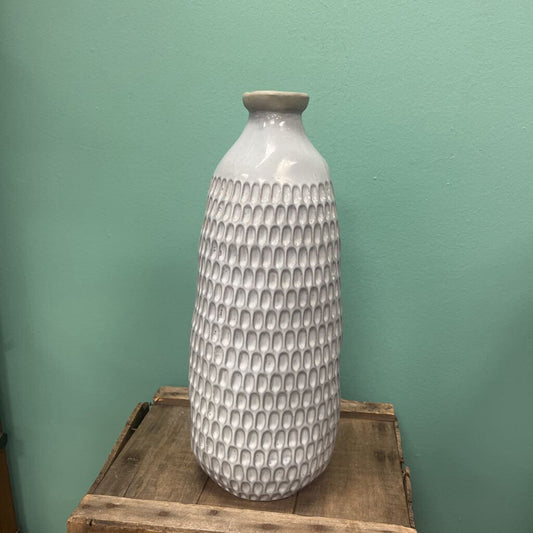 Blue Ceramic Dimple Vase