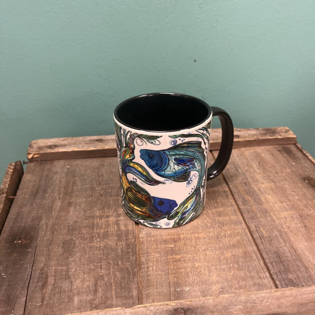Scarborough Land Trust Ceramic Fish Mug