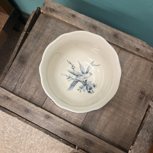 222 Fifth Adelaide Blue and White Dinner Set bowls (2)