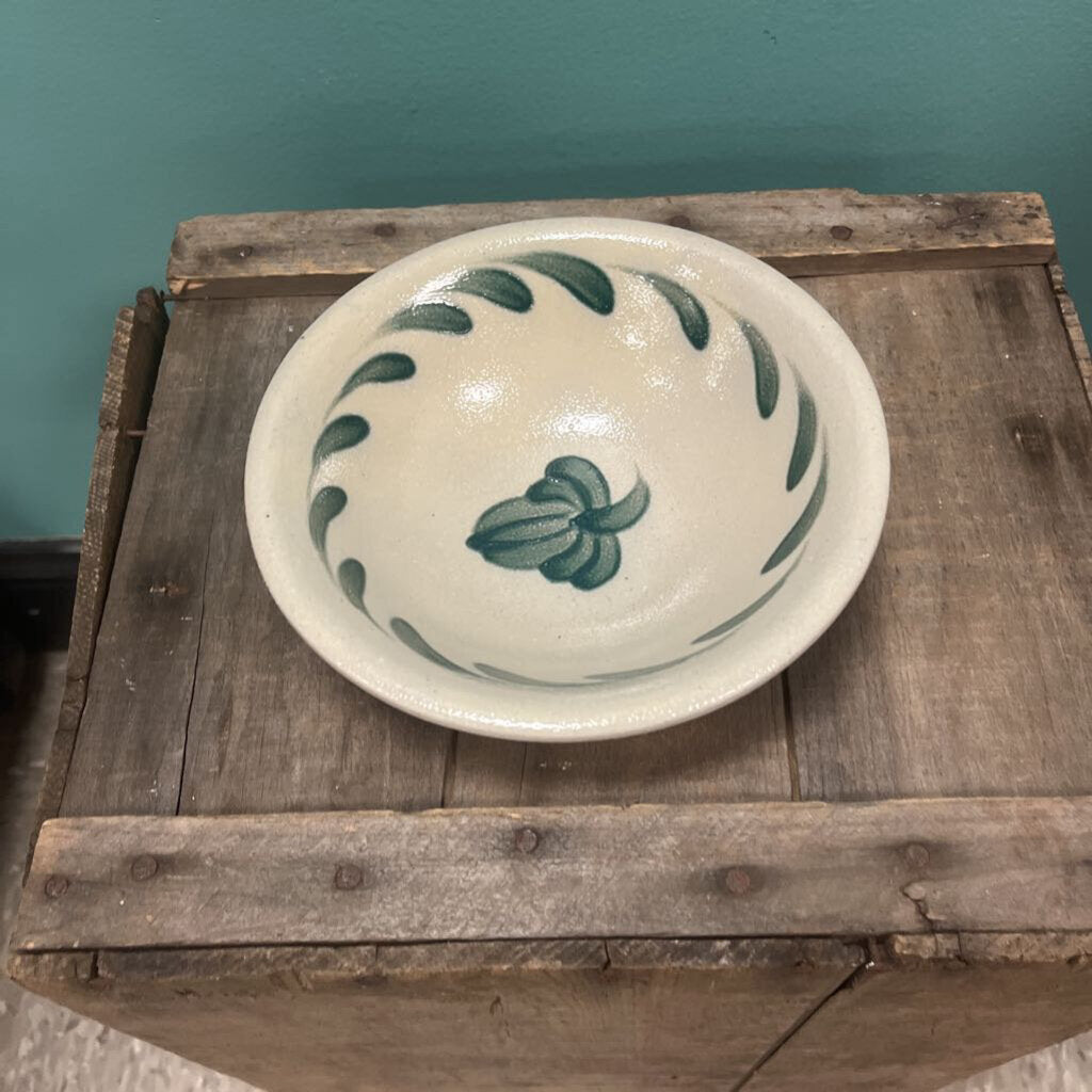 Salmon Falls Stoneware Bowl "Pennsylvania Green" Pattern