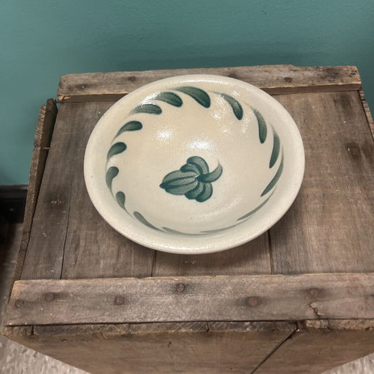Salmon Falls Stoneware Bowl "Pennsylvania Green" Pattern