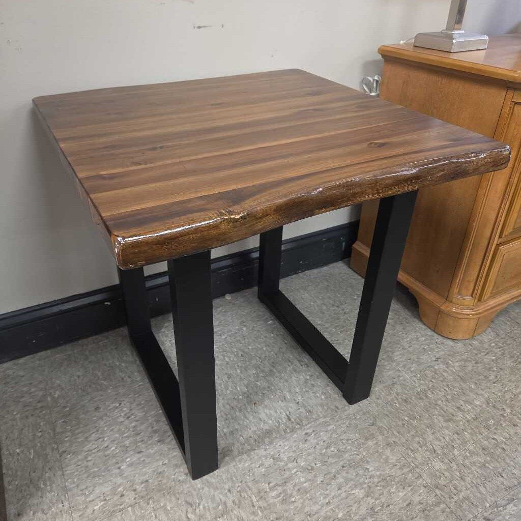 Brosward Square "Live Edge" Style End Table - 2 Available