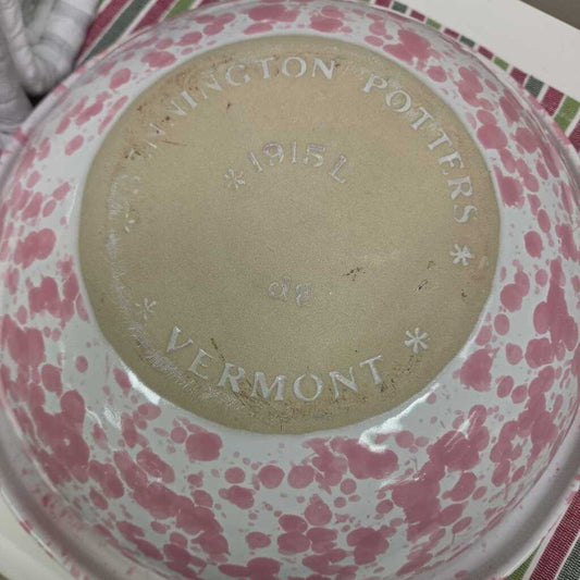 Bennington Pottery Pink Agate Stoneware Bowl (Signed by David Gill)