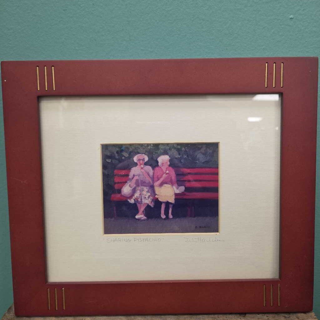 "Sharing Pistachio" Framed Photo Print by D.L. Harkins (Signed)