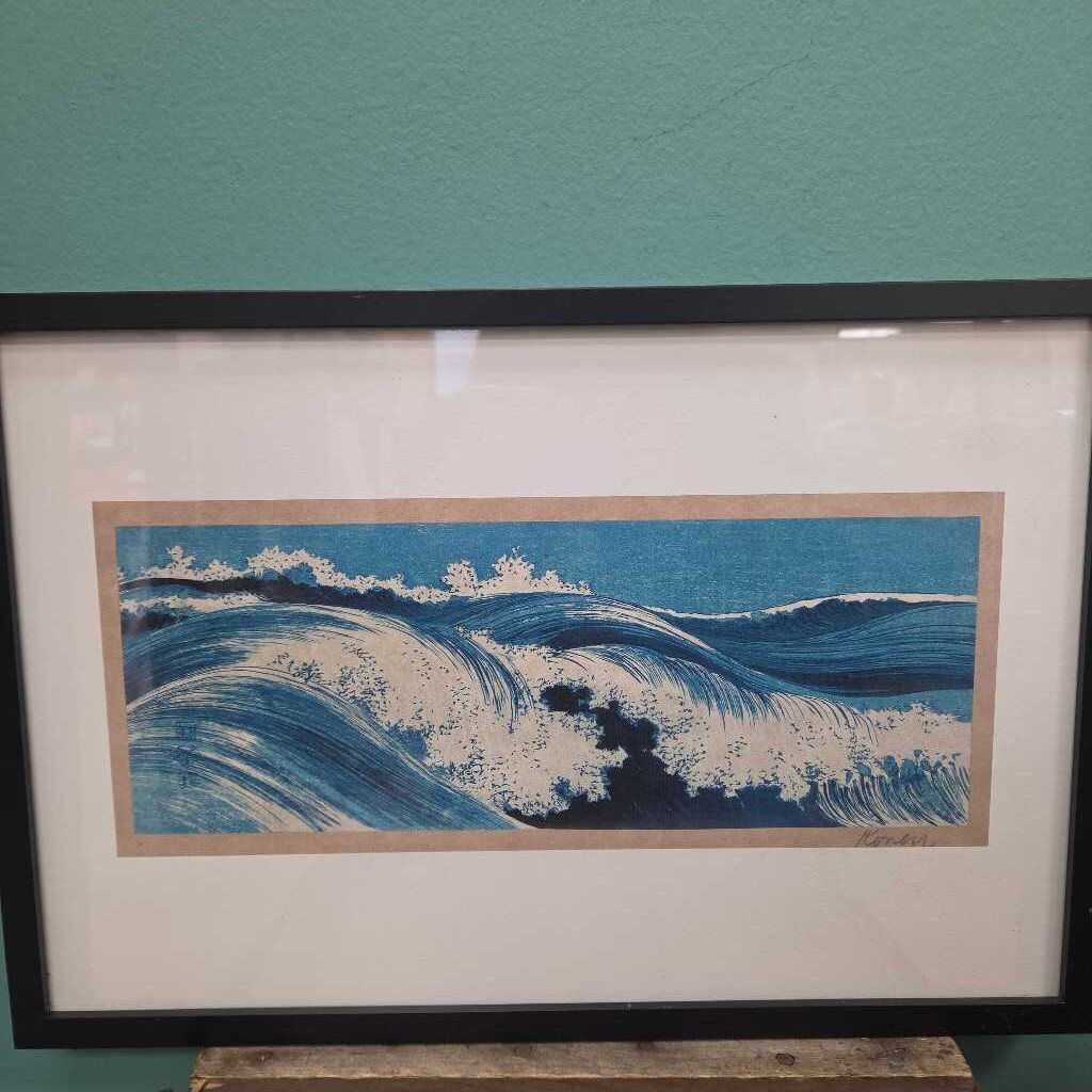 "Ocean Waves I" Framed Print by Vehara Konen