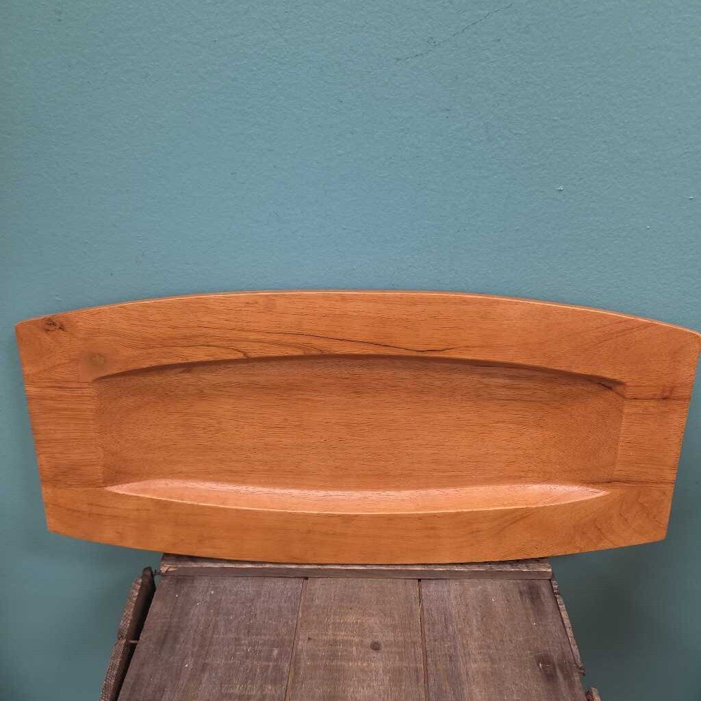 Sculptural Hardwood Serving Tray