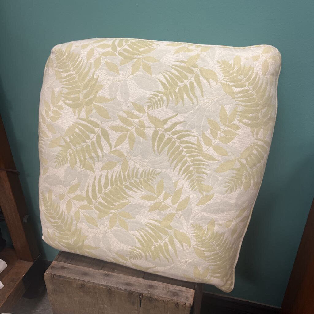 Green Fern Throw Pillow