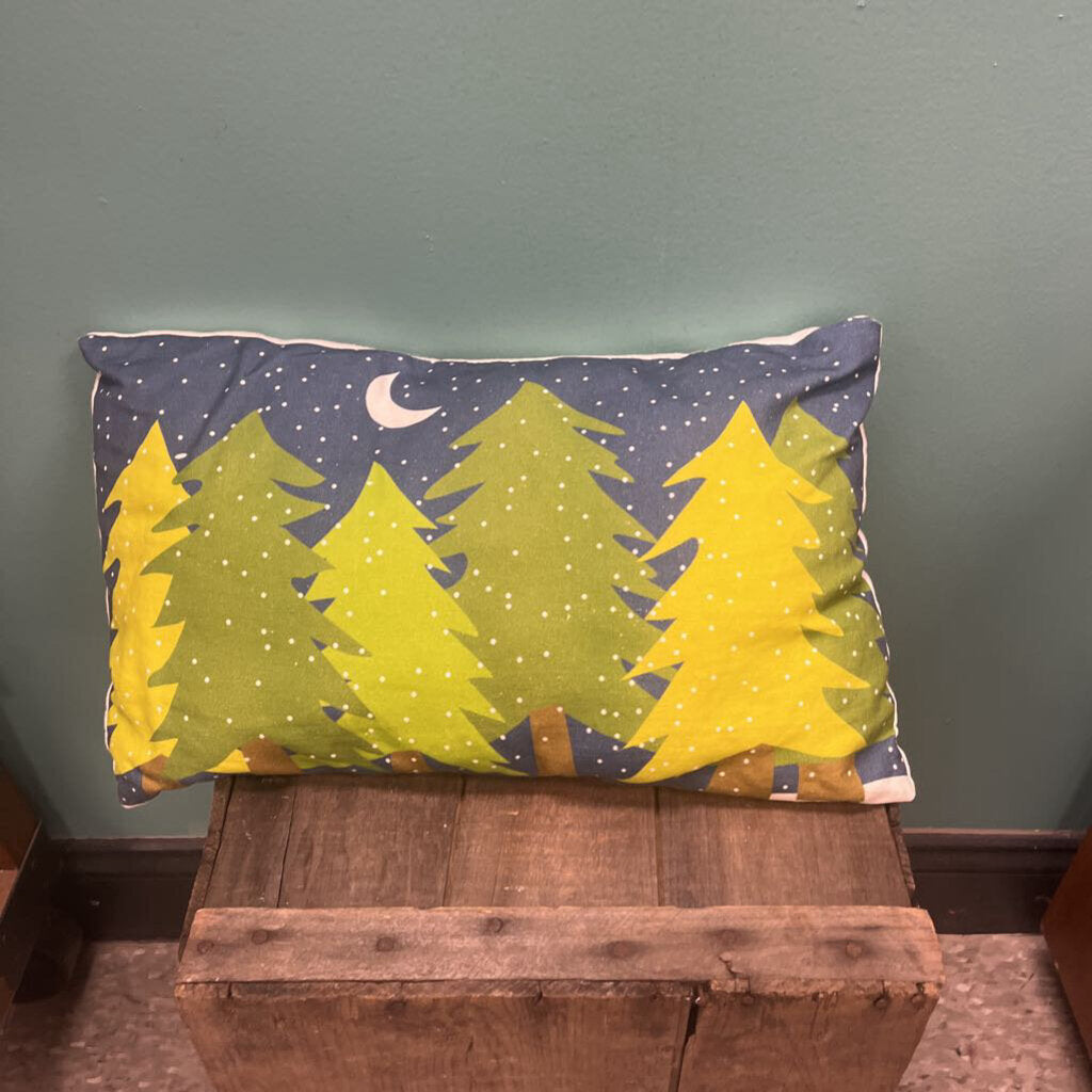 Winter Scene Throw Pillow