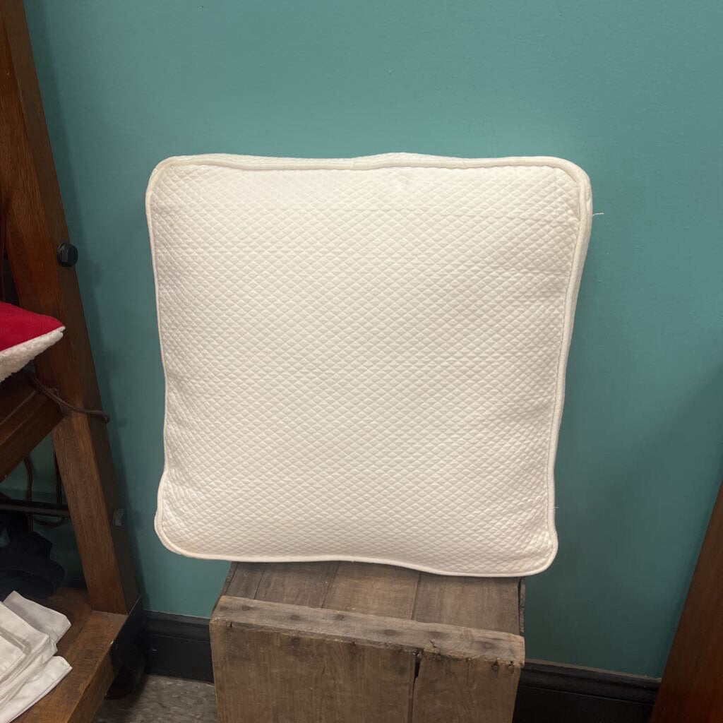 White Quilted Pillow