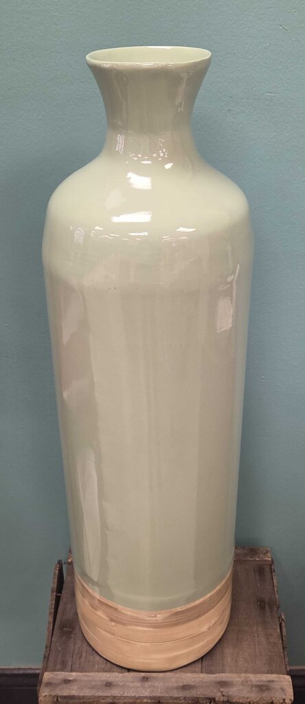 30" Ceramic Floor Vase