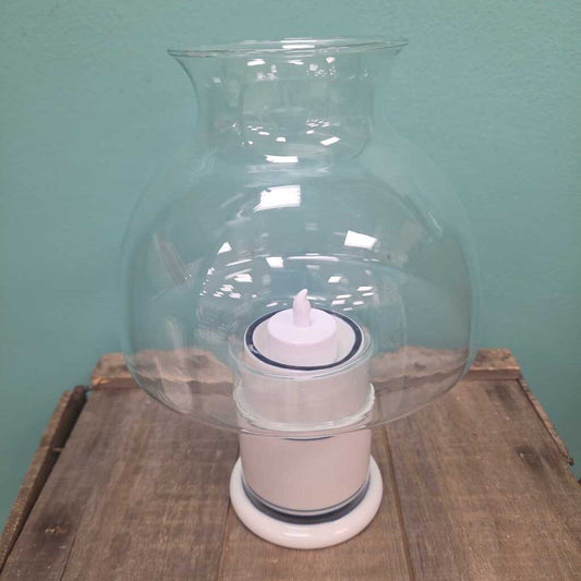 DANSK Christianshaven Blue Cafe Lantern Candle Holder