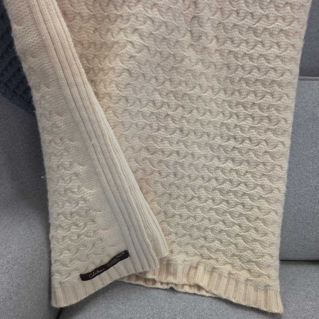 Cole Haan Wool & Cashmere 60x60 Throw Blanket