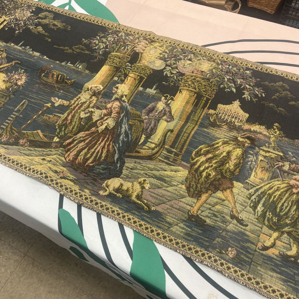 Vintage Reproduction Woven Italian Tapestry