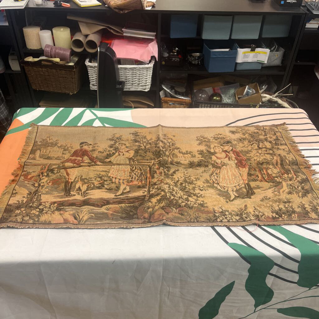 Vintage French Aubusson Style Jacquard Tapestry