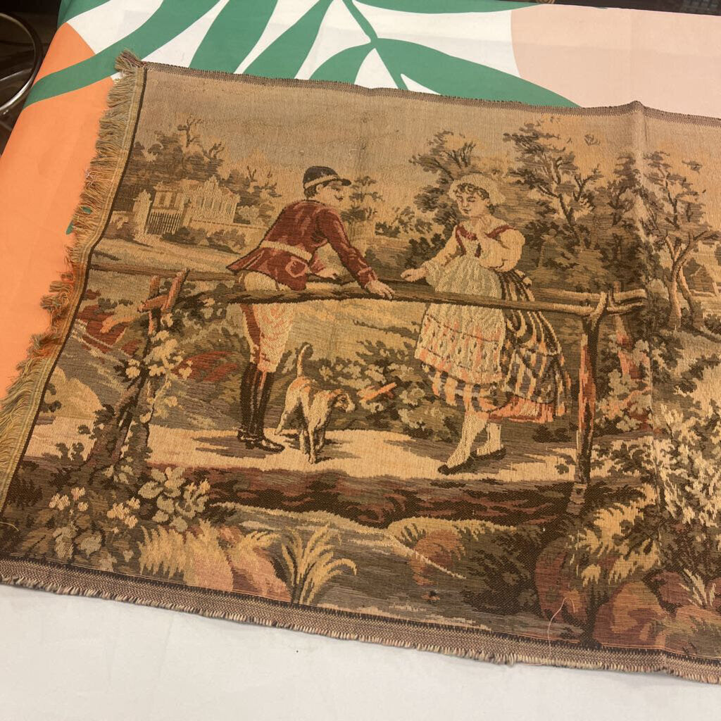 Vintage French Aubusson Style Jacquard Tapestry