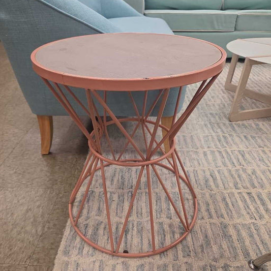 Kirkland's Wood Top Round Side Table (2 Available)